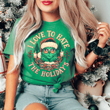 I Love To Hate The Holidays Tee Printify T-Shirt T-Shirt