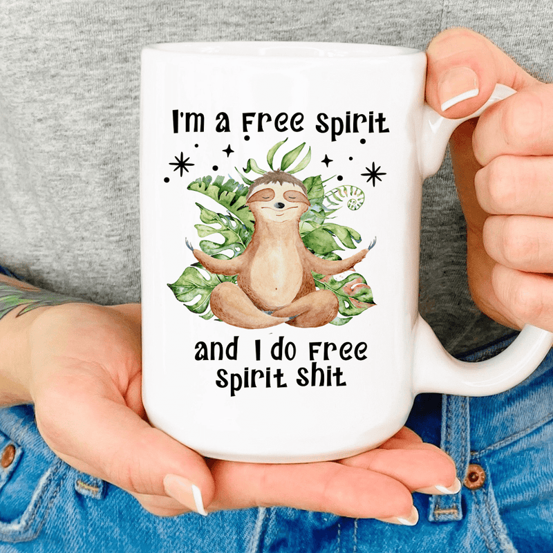 I'm A Free Spirit Mug White / One Size CustomCat Drinkware T-Shirt