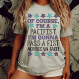 I'm A Pacifist Tee Heather Prism Ice Blue / S Peachy Sunday T-Shirt