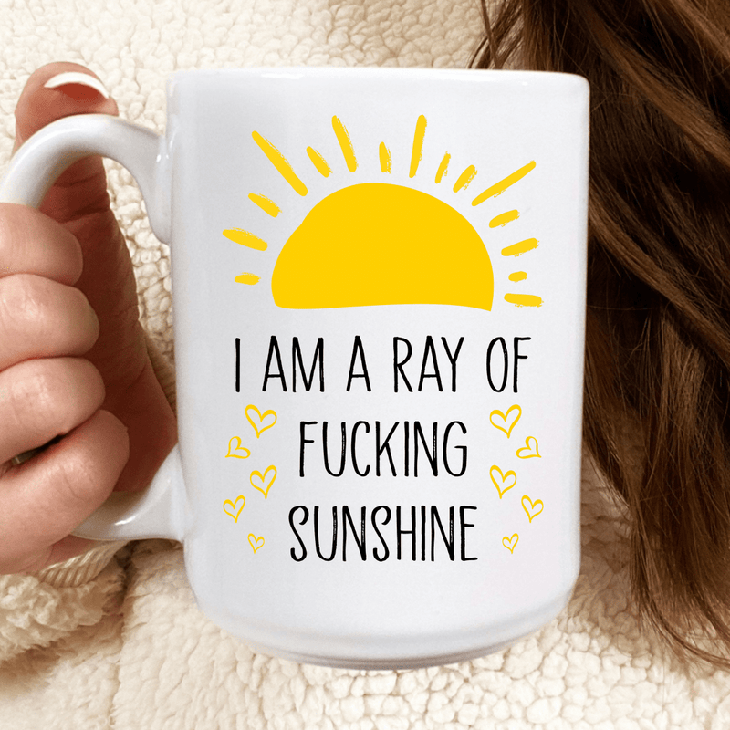 I'm A Ray Of Sunshine Mug White / One Size CustomCat Drinkware T-Shirt