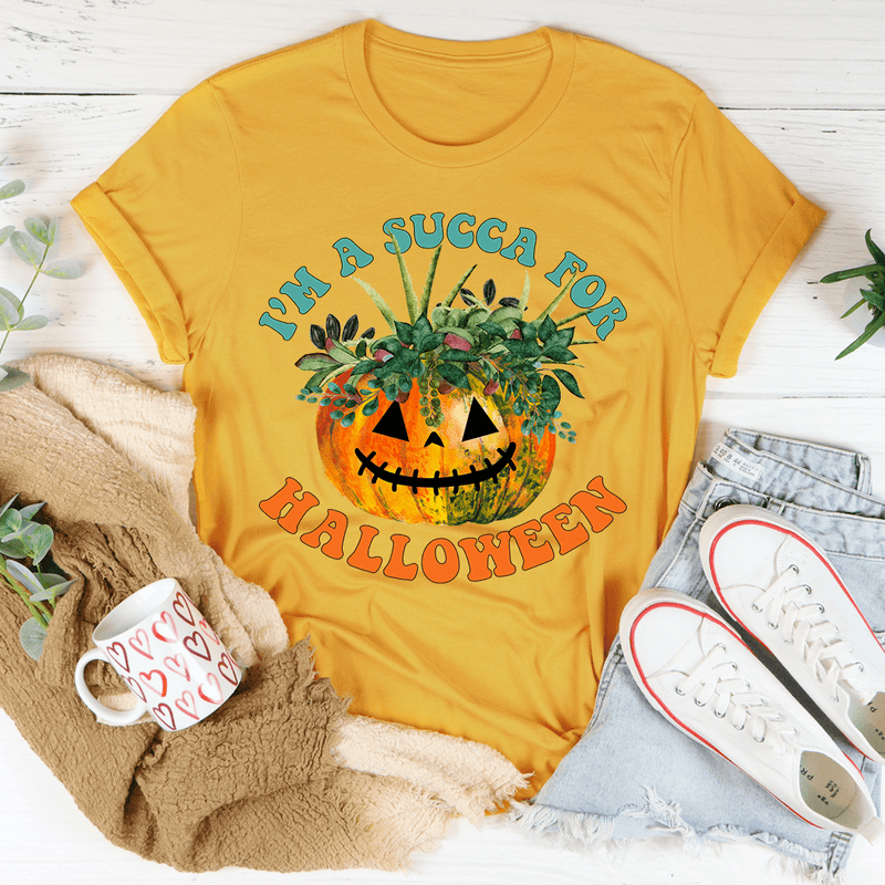 I'm A Succa For Halloween Tee Mustard / S Peachy Sunday T-Shirt