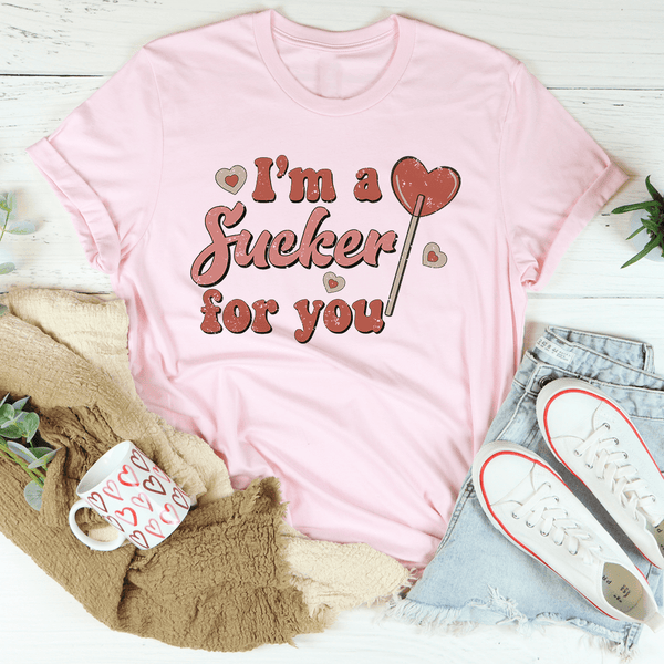 I'm A Sucker For You Tee Pink / S Peachy Sunday T-Shirt