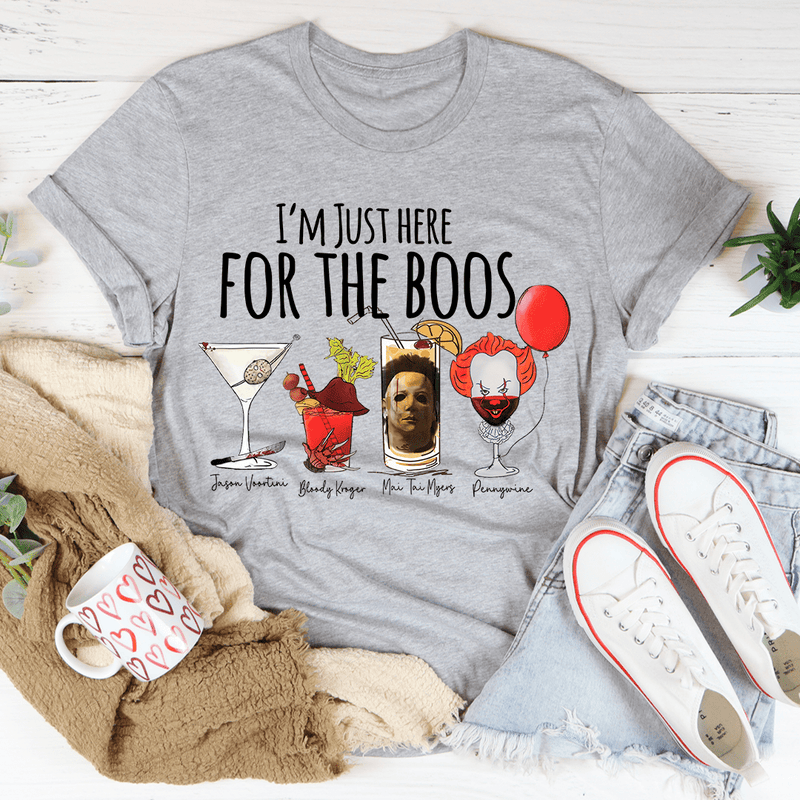 I'm Just Here For The Boos Tee Athletic Heather / S Printify T-Shirt T-Shirt