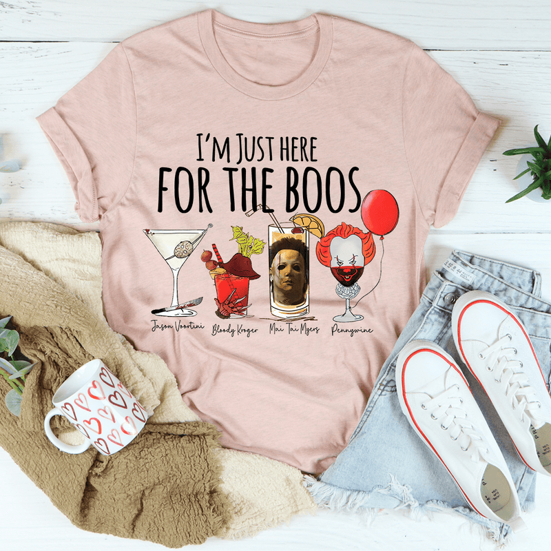 I'm Just Here For The Boos Tee Heather Peach / S Printify T-Shirt T-Shirt