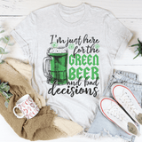 I'm Just Here For The Green Beer Tee Ash / S Peachy Sunday T-Shirt