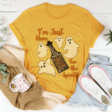 I'm Just Here For The Spirits Tequila Tee Mustard / S Peachy Sunday T-Shirt