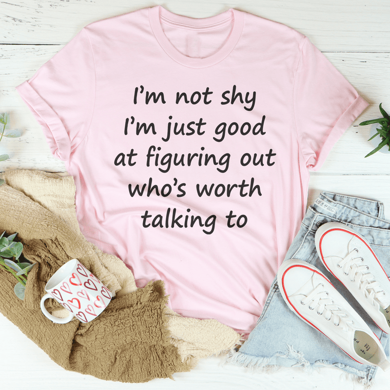 I'm Not Shy Tee Pink / S Peachy Sunday T-Shirt