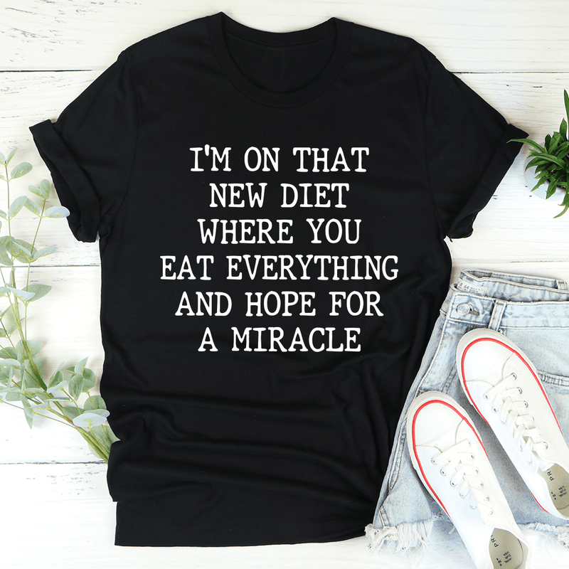 I'm On That New Diet Tee Black Heather / S Peachy Sunday T-Shirt