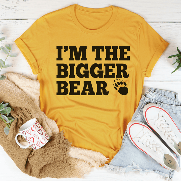 I'm The Bigger Bear Tee Black Heather / S Peachy Sunday T-Shirt