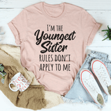 I'm The Youngest Sister Tee Heather Prism Peach / S Peachy Sunday T-Shirt