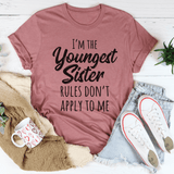 I'm The Youngest Sister Tee Mauve / S Peachy Sunday T-Shirt