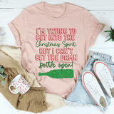 I'm Trying To Get Into The Christmas Spirit Tee Heather Prism Peach / S Peachy Sunday T-Shirt