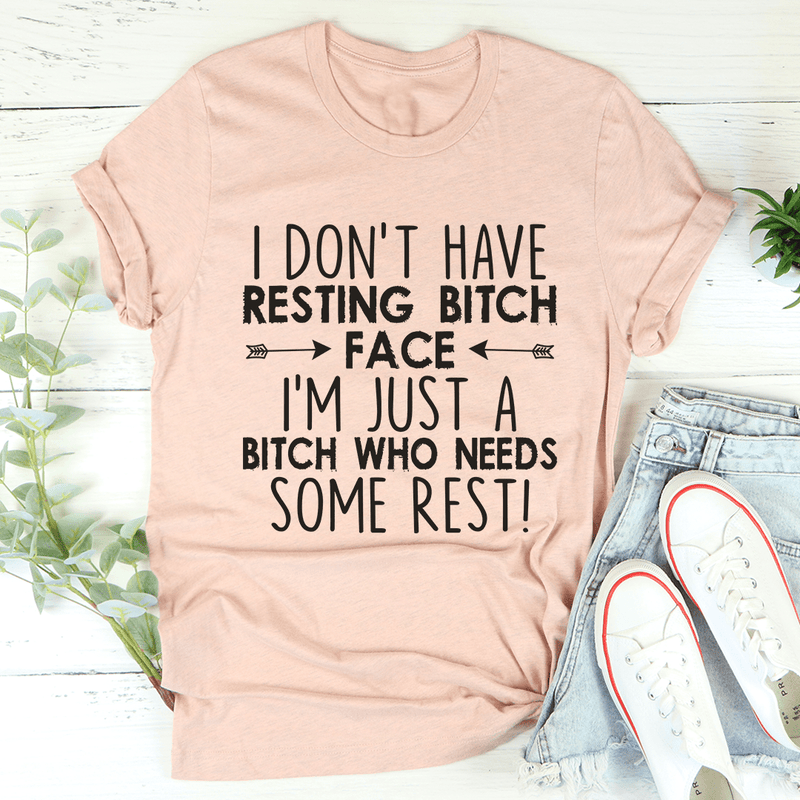 I Need Some Rest Tee Heather Prism Peach / S Peachy Sunday T-Shirt