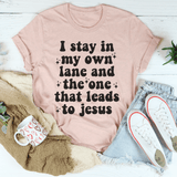 I Stay In My Own Lane Tee Heather Prism Peach / S Peachy Sunday T-Shirt