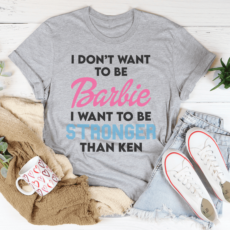 I Want To Be Strong Tee Athletic Heather / S Peachy Sunday T-Shirt