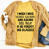 I Wish I Was Eating Nachos And Asking The UMP If He Forgot His Glasses Tee Mustard / S Peachy Sunday T-Shirt