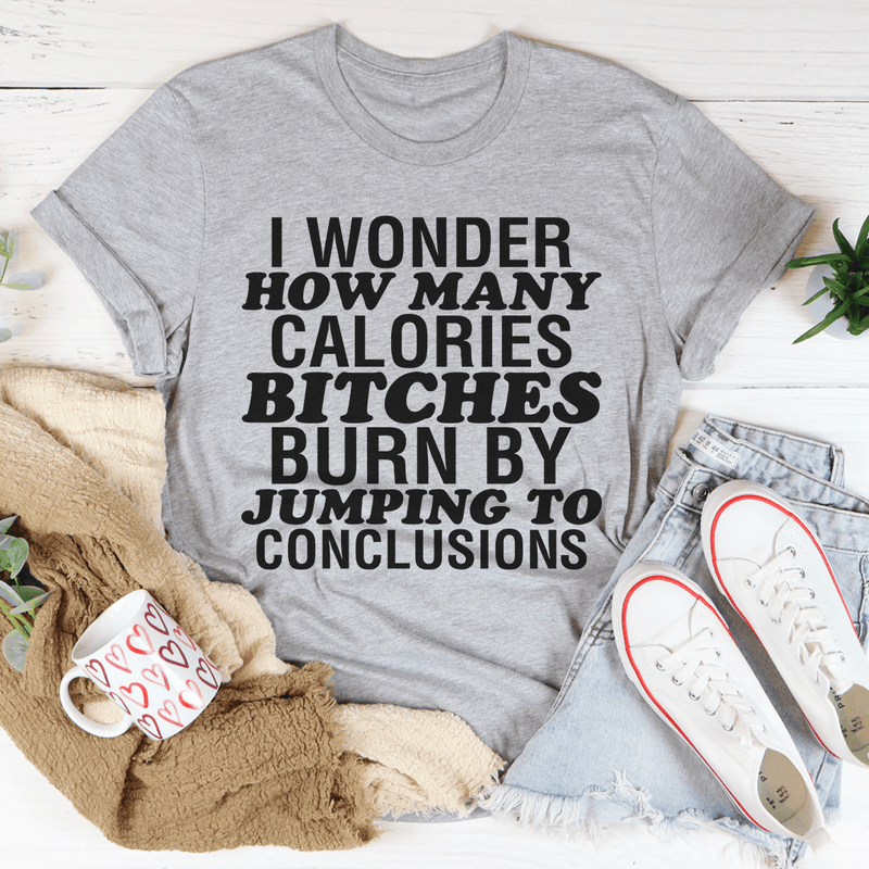 I Wonder How Many Calories Tee Athletic Heather / S Peachy Sunday T-Shirt