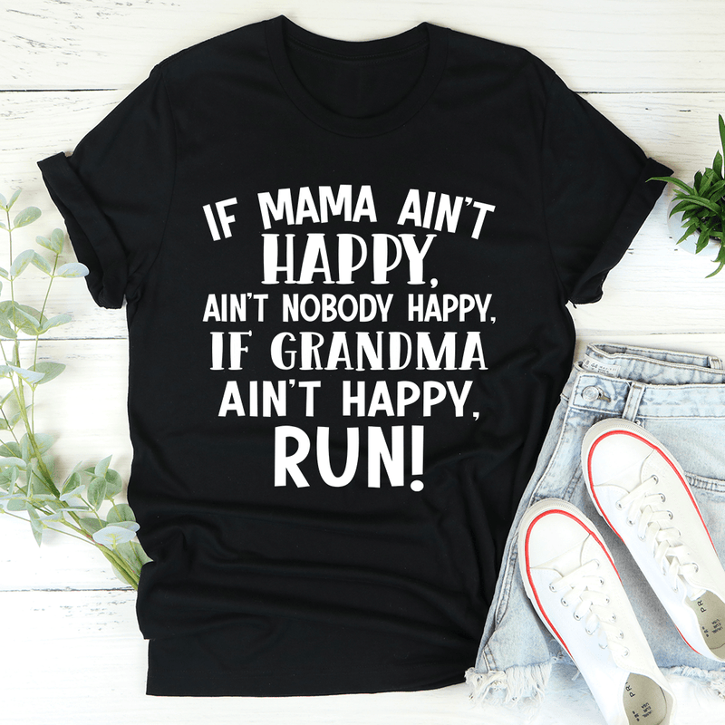 If Mama Ain't Happy Tee Black Heather / S Peachy Sunday T-Shirt