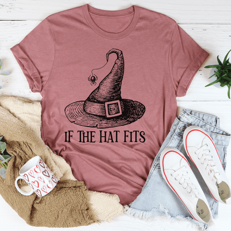 If The Hat Fits Tee Mauve / S Peachy Sunday T-Shirt