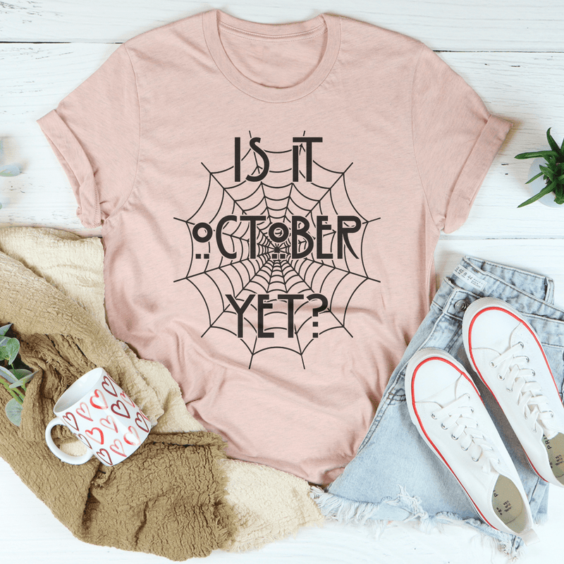 Is It October Yet Tee Heather Prism Peach / S Peachy Sunday T-Shirt