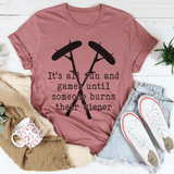 It's All Fun And Games Camping Tee Mauve / S Peachy Sunday T-Shirt