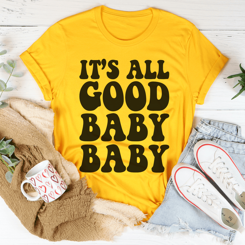 It's All Good Baby Baby Tee Mustard / S Peachy Sunday T-Shirt