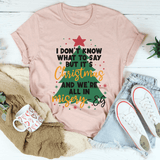 It's Christmas And We're All In Misery Tee Heather Prism Peach / S Peachy Sunday T-Shirt