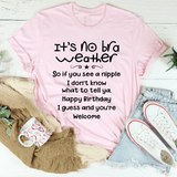It's No Bra Weather Tee Pink / S Peachy Sunday T-Shirt