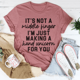 It's Not A Middle Finger Tee Peachy Sunday T-Shirt