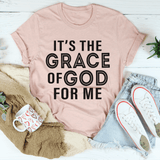 It's The Grace Of God For Me Tee Heather Prism Peach / S Peachy Sunday T-Shirt