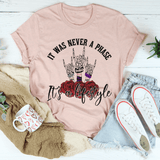 It Was Never A Phase Emo Tee Heather Prism Peach / S Peachy Sunday T-Shirt