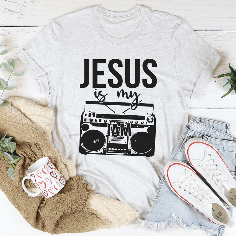 Jesus Is My Jam Tee Ash / S Peachy Sunday T-Shirt