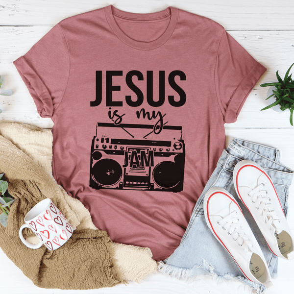 Jesus Is My Jam Tee Mauve / S Peachy Sunday T-Shirt