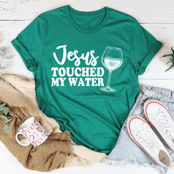 Jesus Touched My Water Tee Kelly / S Peachy Sunday T-Shirt