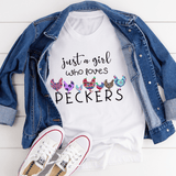 Just A Girl Who Loves Peckers Tee White / S Peachy Sunday T-Shirt