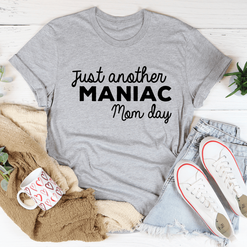 Just Another Manic Mom Day Tee Athletic Heather / S Peachy Sunday T-Shirt