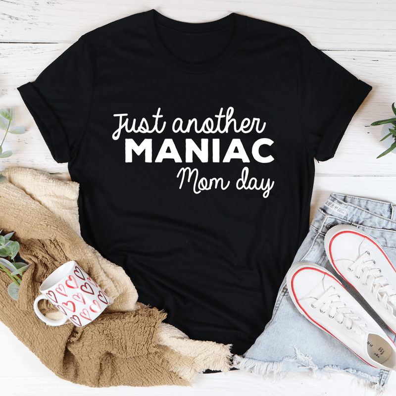 Just Another Manic Mom Day Tee Black Heather / S Peachy Sunday T-Shirt