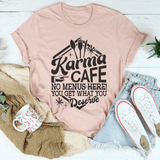 Karma Cafe Tee Peachy Sunday T-Shirt