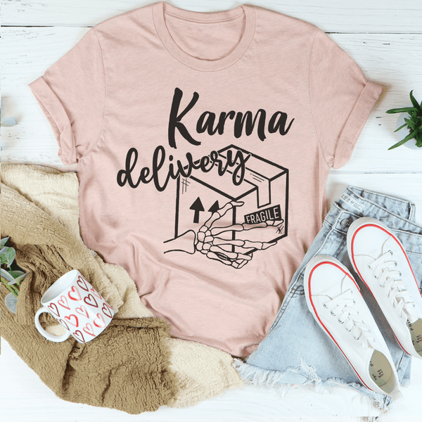 Karma Delivery Package Tee Heather Prism Peach / S Peachy Sunday T-Shirt