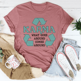 Karma What Goes Around Comes Around Tee Mauve / S Peachy Sunday T-Shirt