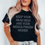 Keep Your Head High Tee Black Heather / S Peachy Sunday T-Shirt
