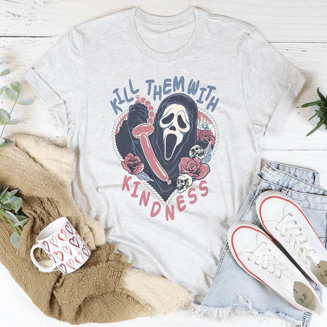 Kill Them With Kindness Halloween Tee Printify T-Shirt T-Shirt