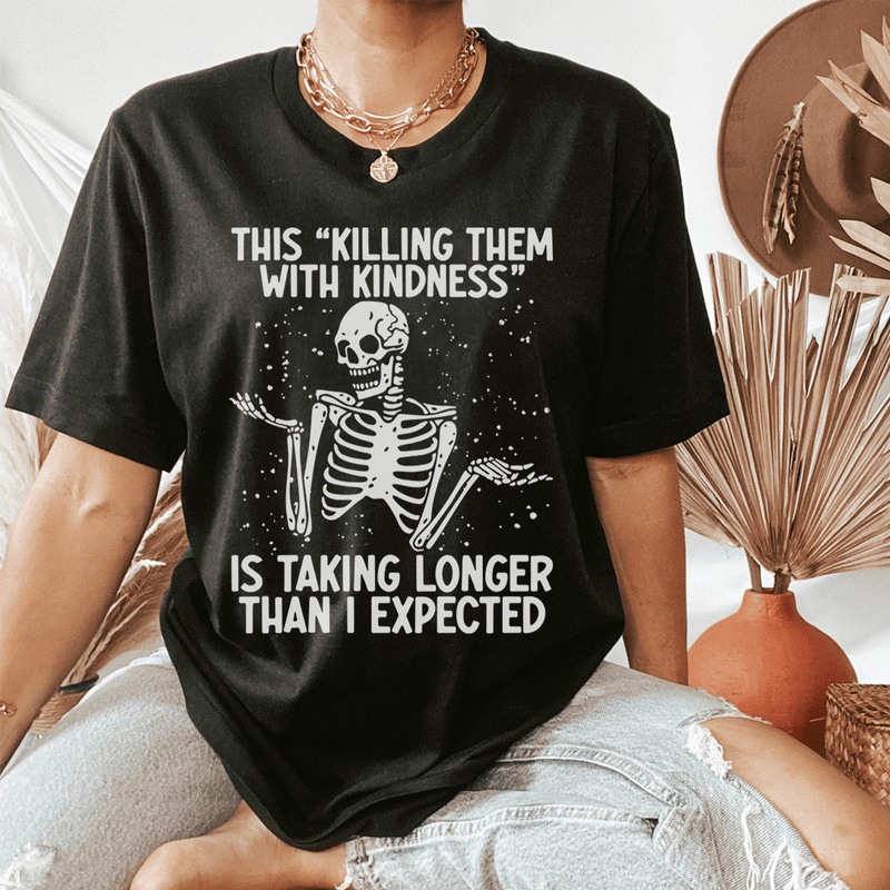 Kill Them With Kindness Tee Black Heather / S Peachy Sunday T-Shirt
