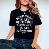 Kindness Is My Go-To Tee Black Heather / S Peachy Sunday T-Shirt