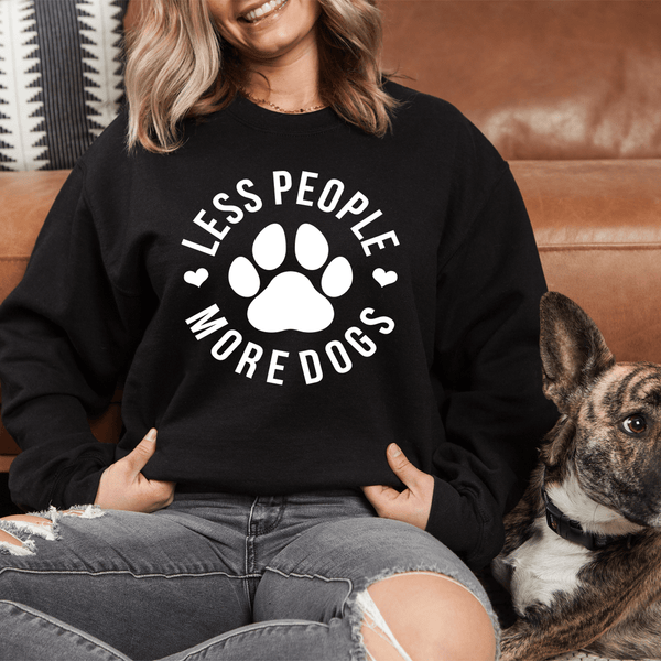 Less People More Dogs Black / S Peachy Sunday T-Shirt