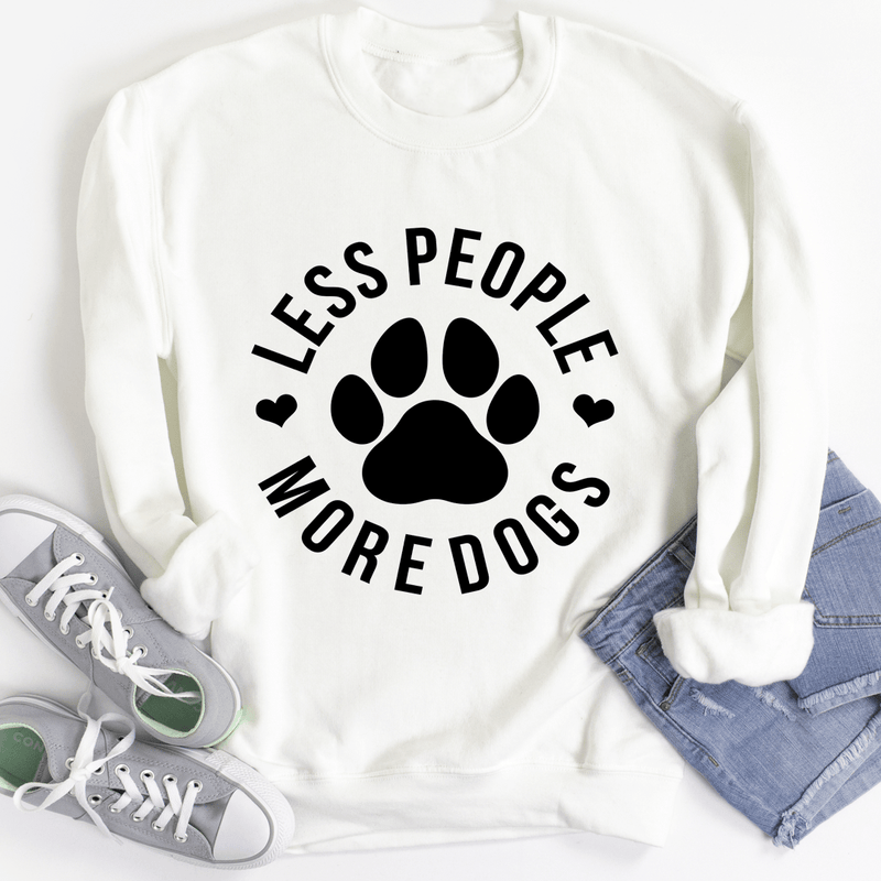 Less People More Dogs White / S Peachy Sunday T-Shirt