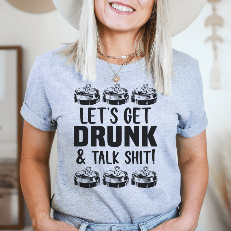 Let's get Drunk Tee Athletic Heather / S Peachy Sunday T-Shirt