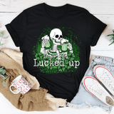 Let's Get Lucked Up Skull Tee Peachy Sunday T-Shirt