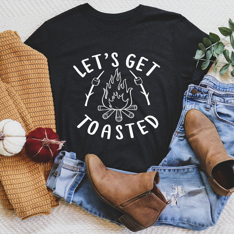 Let's Get Toasted Tee Black Heather / S Peachy Sunday T-Shirt