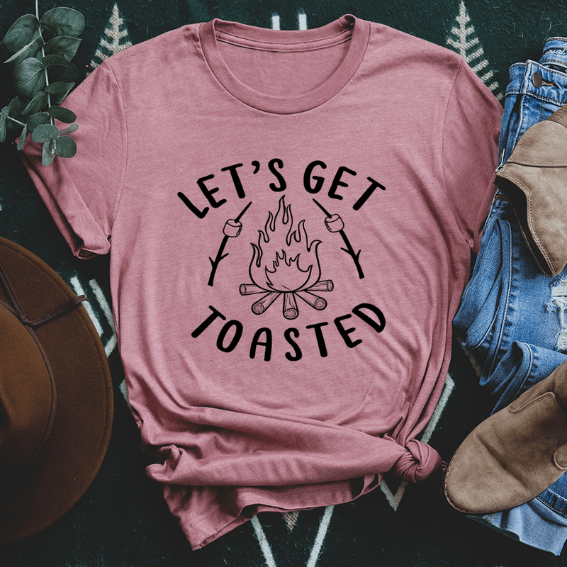 Let's Get Toasted Tee Mauve / S Peachy Sunday T-Shirt
